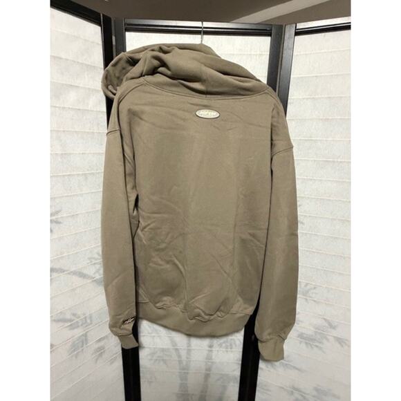 Watson Luxe FOG Fear of God Streetwear Hoodie Large Brown Christ Graphic NWT - Picture 4 of 12